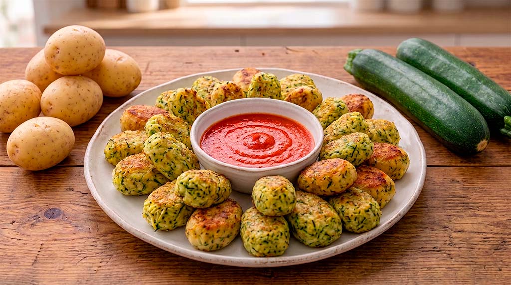 croquetas patata y calabacín